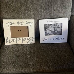 Gray and White Decorative Photo Frames Set